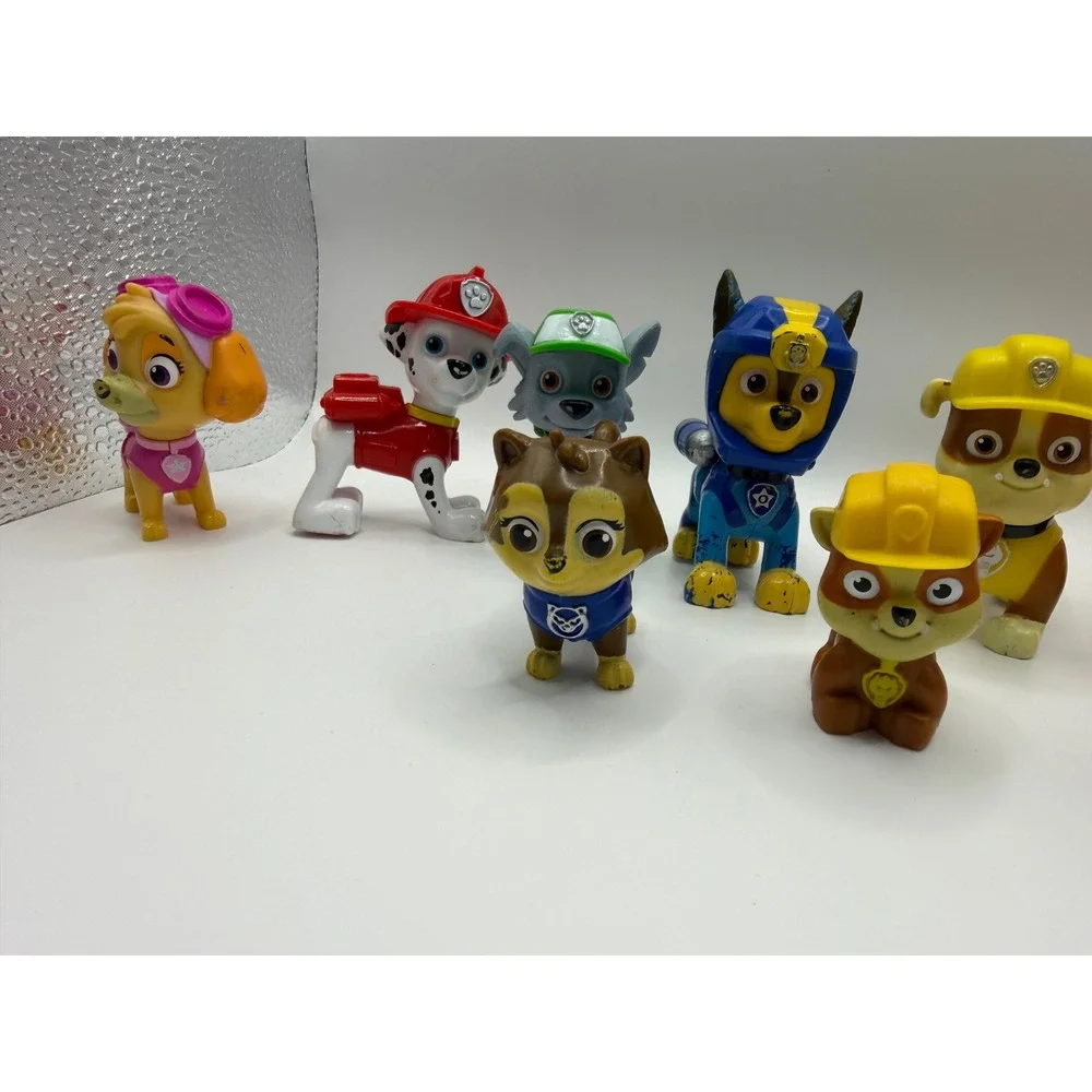 Paw Patrol Mini Figure Toy Lot Chase Marshall Skye Rubble Rocky Zuma 11pc Set